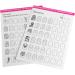 Nail Art Practice Book Beginner Manicure Training Drawing Cards Easy to Clean 12 Sheets - Buy Online on SooperMarket.com
