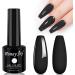 French Silicone Nail Art Stamping Kit with Black Gel Polish - HJ-NAT074-Gel-Black Set - Buy Online on SooperMarket.com