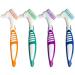 4pcs Denture Cleaning Brush Denture Brush Double-Sided Denture Cleaner with Ergonomic Handle Fashion