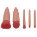 5pcs Makeup Brush Portable Complete Mirror Cosmetic Brushes Kit Sets Set Eyeshadow Loose Setting Powder