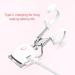 Heated Lash Curler with 2 Speed Temperature Control Long Lasting Curling Metal Ironing Fast Charging Electric Eyelash Curlers (White) - Buy Online on SooperMarket.com