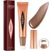 Liquid Contour Beauty Wand with Soft Cushion Applicator Long Lasting Waterproof Matte Face Contour Contouring Makeup Stick Super Smooth Texture Natural Matte Finish 0.5oz (Dark Brown #05)