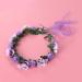 KALLORY Purple Flower Crown Headband for Bridesmaids & Flower Girls - Buy Online on SooperMarket.com