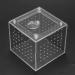 Acrylic Reptile Breeding Box Transparent Live Food Storage Insect Viewing Box for Spider Crickets Snails Hermit Crabs Tarantulas Geckos 3.9x3.9x3.5inch - Buy Online on SooperMarket.com