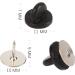 Tie Tacks Blank Pins - 50 Pairs with PVC Rubber Pin Backs for Badge Insignia DIY Crafts - Buy Online on SooperMarket.com