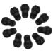 OSALADI 10 Pieces Ear Tips Replacement Black Soft- Sealing Ear- Tips Earbuds Seal End Replacement Earhook Soft Seal 2.5mm As Shown