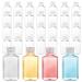 Frcctre 60 Pack 2 Oz Empty Clear Plastic Travel Bottles Portable Refillable PET Bottles with Flip Top Caps Travel Size Containers for Hand Sanitizer Shampoo Lotion Toiletry