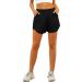 XIEERDUO Women's Workout Shorts - Black, X-Large | Athletic Running Dolphin Shorts with Zipper Pockets - Buy Online on SooperMarket.com