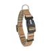 Yudote soft dog collar checkered cartridges wrapped with fabric not lovely for small dogs with sensitive skin beige s (1 -pack) beige