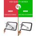Shatterproof Baby Car Mirror for Backseat | Adjustable Rear View Mirror for Infants, Kids, and Pets - Black - Buy Online on SooperMarket.com