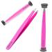 Eyebrow Tweezers Professional Stainless Steel Precision Tweezers for Eyebrows Plucking Ingrown Hair Remover (Pink)