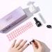 TOMICCA Soft Gel Nail Tips and Glue Kit | Easy DIY Nail Art Set with Almond Nail Tips, Gel Glue, Top Coat, and UV LED Lamp - Pink - Buy Online on SooperMarket.com