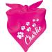 Little Fratz Dog Triangle Scarf (Colour: pink) (Size 1 (55 cm)) Name of the dog 55 x 18 pink