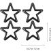 EXCEART 100 Pcs Five Claw Nail Leather Rivets Star Rivets for Leather Diy Cloth Material Degreasing Jacket Blackx2pcs 1.2X1.2CMx2pcs - Buy Online on SooperMarket.com