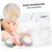 NOLITOY 3 Pcs Natural Two-Ball Bath Sponge Set for Women - Body Wash Accessories Mesh Bath Ball & Plastic Fiber Scrubber - Buy Online on SooperMarket.com