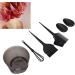 Hair Dyeing Kit Ergonomic Professional Compact Portable Mixing Tool Hair Dye Brush Bowl Ear Cover for Hairdresser for Individual Use for Hair Salon(black) - Buy Online on SooperMarket.com