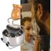 Premium Razor Brush Set - Multifunctional Foaming Mug & Shaving Soap | Ridge-Free Bathroom Accessories in Silver - Perfect for Grooming - Buy Online on SooperMarket.com