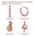Meanus Silicone Pacifier Chain - 2-in-1 Holder & Biting Ring for Babies | BPA Free 2 Pack (Sand + Light Gray) - Buy Online on SooperMarket.com