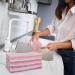 12 Pack Double-Sided Microfiber Cleaning Cloths - Lint Free & Highly Absorbent - Multi-Purpose Kitchen & Car Towels - Buy Online on SooperMarket.com