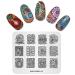 Plate Stamp Plate Flower Style Minority Multi Pattern Stamp Pattern Printing Image Nail Art Stamper Nails Tool FL012