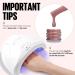 AILLSA Nude Gel Nail Polish 15 ML - Red Nude Color Gel Varnish | Soak Off UV/LED | Autumn & Winter Shade | Salon & Home Use - Buy Online on SooperMarket.com