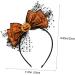 Gogogmee Bow-knot Headdress Costume for Halloween Funny Headbands Pumpkin Hairband Lace Bow Hair Hoop Bat Costume Masquerade Party Boppers Halloween Decoration Carnival Hair Band Cloth - Buy Online on SooperMarket.com