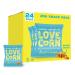 LOVE CORN Salt & Vinegar Crunchy Corn Snack 20g x 24 Bags Healthy Snacks Ideal for Gluten Free & Vegan Diets Low Sugar Alternative for Crisps Mixed Nuts & Pretzels Perfect To Graze On