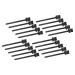Cleaning brushes for electric shavers 20-part razor trimmer cleaning brush with a long grip for computer keyboard razors