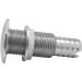 iSure Marine Stainless Steel 1 Barbed Straight Thru-Hull Drain Connector with Nut - Boat Plumbing Fittings for Boats, Yachts, Marine - Buy Online on SooperMarket.com