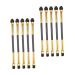 BELLIFFY 20pcs Double Ended Eyeshadow Brush Beauty Supply Eyeshadow Applicator Professional Makeup Brush Eye Shadow Brush Practical Makeup Brush Eye Makeup Accessory Dual Sided Eyeshadow