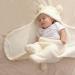 Yinuoday Baby Hooded Swaddle Blanket | Fleece Sleeping Bag for Newborn Boys and Girls - White - Buy Online on SooperMarket.com