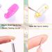 JASSINS 5PCS Nail Art Silicone Sculpture Pen - Dual Head Dotting Drawing Painting Tool Set - Buy Online on SooperMarket.com