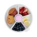 GoBe Kids Large Snack Spinner Bundle with Hand Strap and Sticker Sheet - Reusable Snack Container with 4 Compartment Dispenser & Sliding Door | BPA and PVC Free | Dishwasher Safe | No Spill Leakproof Taro Purple Large