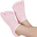 Moisturizing Gel Heel Socks | Perfect Gift for Healing Dry Cracked Heels and Feet | Infused with Aromatherapy Blend of Lavender and Jojoba Oil | 1 Pair PINK
