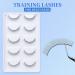 25 Pairs Practice Eyelashes & 70 Under Eye Positioning Stickers - Self-Adhesive Training Lashes for Eyelash Extension Makeup Beginners - Buy Online on SooperMarket.com