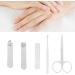 Manicure Set 5 Pieces Manicure Set Personal Care Nail Clipper Kit Stainless Steel High Sharpness Nail Clippers Pedicure Kit Professional Grooming Kit for Finger Nail Toenail Ear - Buy Online on SooperMarket.com