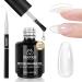 Beetles Low Heat Builder Gel 7 in 1 Gel Polish 15 ml Clear Builder Strengthener Gel with Detachable Liner Nail Brush for structure gel for nails Art Design Holiday Gift for Women Clear 0.5 Fl Oz builder gel with brush sculpt