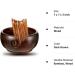 Handmade Wooden Yarn Bowl with 12 Crochet Hooks - Dark Brown 7x7x3 Inch - Crocheting & Knitting Storage and DIY Crafts Tools - Buy Online on SooperMarket.com