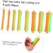 NOLITOY 8set 80pcs Curling Iron Hair Rollers Curling Wand Fashionable Hair Curler Two-color Rubber Band - Buy Online on SooperMarket.com