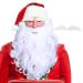 Festive Santa Wig Beard Eyebrow Set Realistic Heat Resistant Comfortably Adjustable for Christmas Cheer