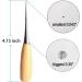 2PCS Alloy Steel Wood Handle Punching Tapered Awl Craft Cloth Scratch Awl Repair Tool for DIY Craft - Buy Online on SooperMarket.com