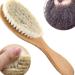 Buy NOLITOY Mustache Brush & Beard Straightening Comb - Wooden Facial Cleansing Brush for Men | Anti-static 15x4x2 CM - Buy Online on SooperMarket.com