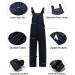 PHEBEE Women's Insulated Ski Bib Overalls - Blue, Size Large | Waterproof & Breathable - Buy Online on SooperMarket.com