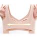 Angxiwan Ladies Bustier Yoga Bralette - Seamless Breathable Cross Back Design Spaghetti Straps Medium Zipper Front - Stylish Comfort in Beige XXL - Buy Online on SooperMarket.com