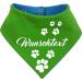 Both-sided multicolor dogs turning cloth (FB: Lime-Royal) (Gr.5- HU 52-60 cm) with your desired text size 5- neck circumference 52- 60 cm LIEMGEEN-ROYALBLAU