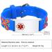 Customized Kids Safety ID Wristband | Personalized Medical Alert Bracelet for Boys & Girls | Outdoor Anti-Lost Bracelet with Cartoon Pattern | Blue Silver Butterfly Design - Buy Online on SooperMarket.com