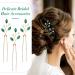 inSowni 7 Pieces Vintage Proms Bridal Wedding Glitter Emerald Green Rhinestone Crystal Gold Metal Hair Side Combs Slides U-shaped Hair Pins Accessories for Women Flower Girls Brides Bridesmaids - Buy Online on SooperMarket.com
