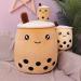 AMOZO Cute Cartoon Boba Milk Tea Plush Doll - Giant Bubble Tea Stuffed Pillow Toy (Coffee 70cm) - Buy Online on SooperMarket.com