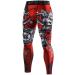 LAFROI YSK08 quick-dry compression leggings with waistband for men M Warrior