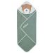 Sterntaler hooded towel embroidered for baby & children bear motif ben 80x80 bathing towel bath towel/children's bath towel with hood personalized girl boy green striped 80x80 bear mot ben green striped
